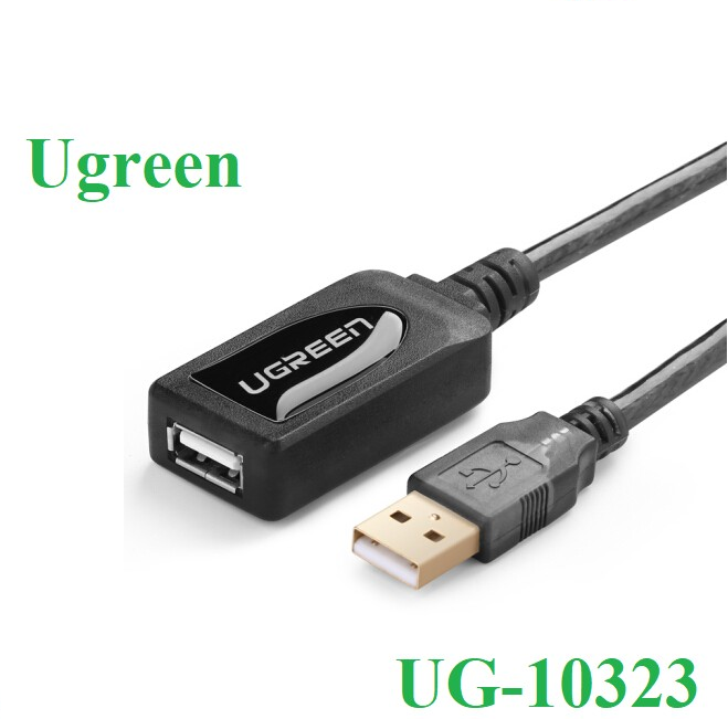 Cáp USB nối dài 15m có chíp khuếch đại chính hãng Ugreen 10323